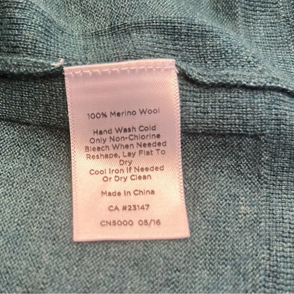 Talbots Open-Front Merino Wool Long Cardigan Casual Office Colorful Warm Cozy - Picture 7 of 9